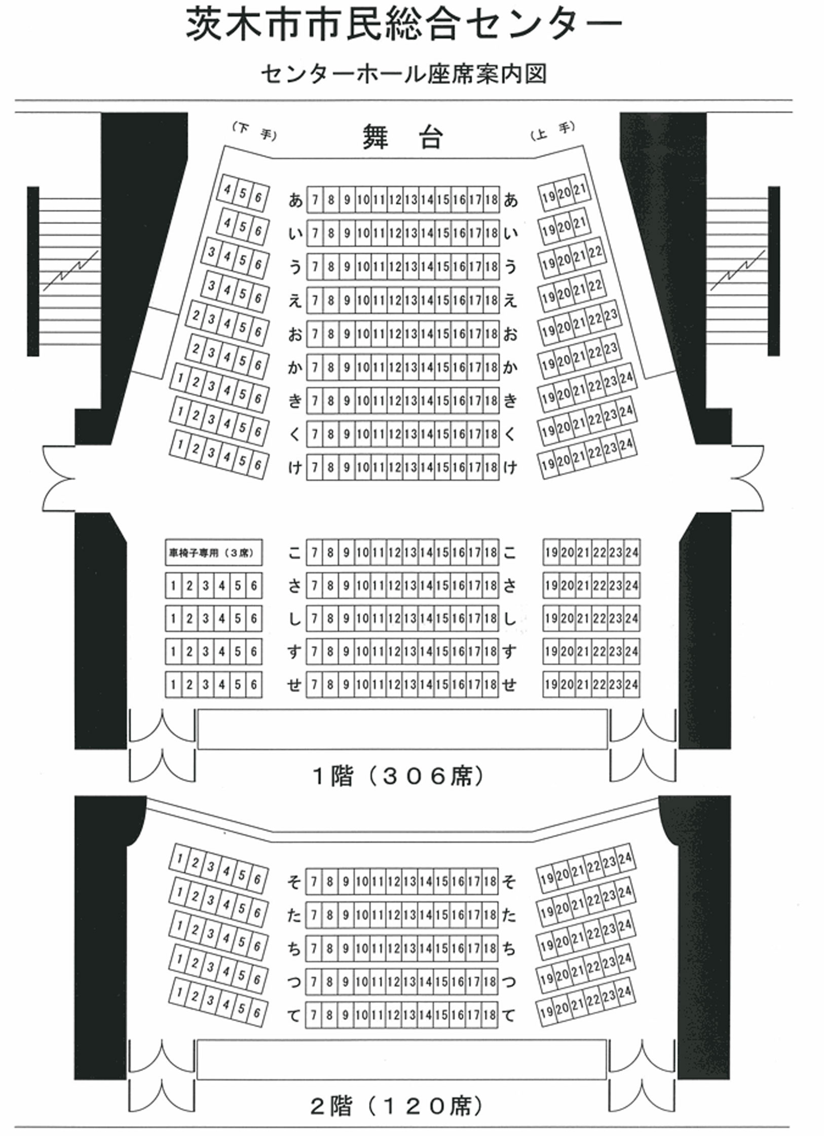 センターホール座席表
